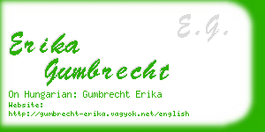 erika gumbrecht business card
